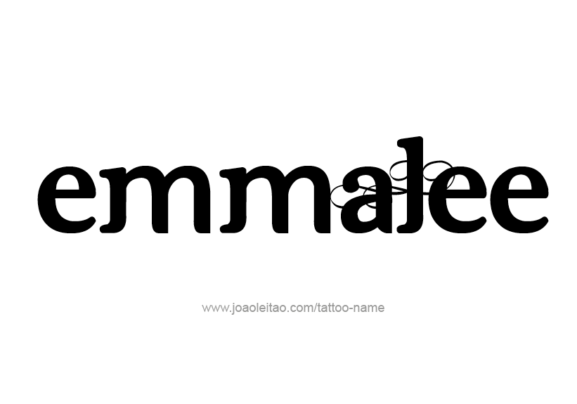 Tattoo Design Name Emmalee   