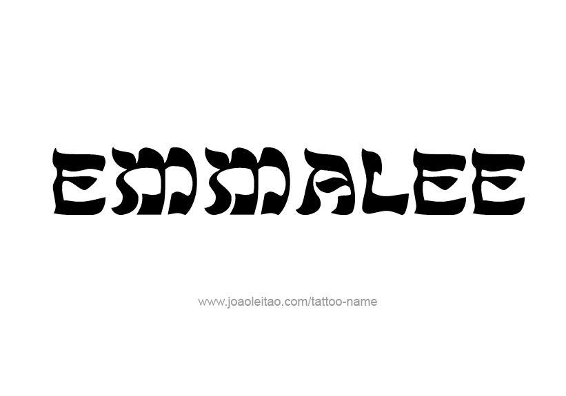 Tattoo Design Name Emmalee   