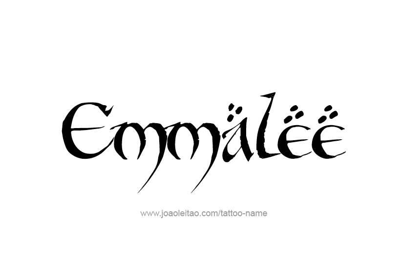 Tattoo Design Name Emmalee   