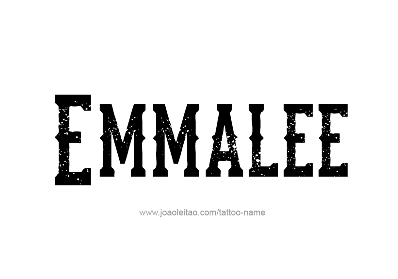 Tattoo Design Name Emmalee   