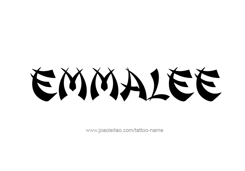 Tattoo Design Name Emmalee   