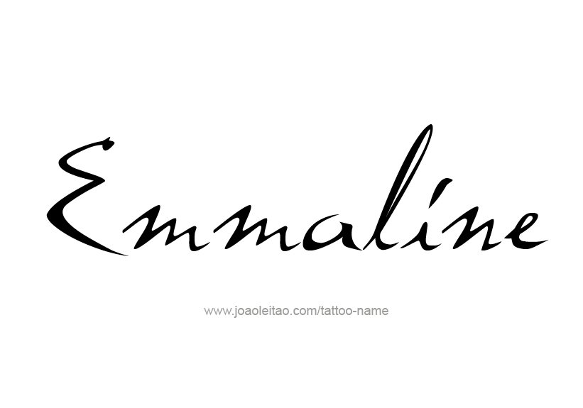 Tattoo Design Name Emmaline   