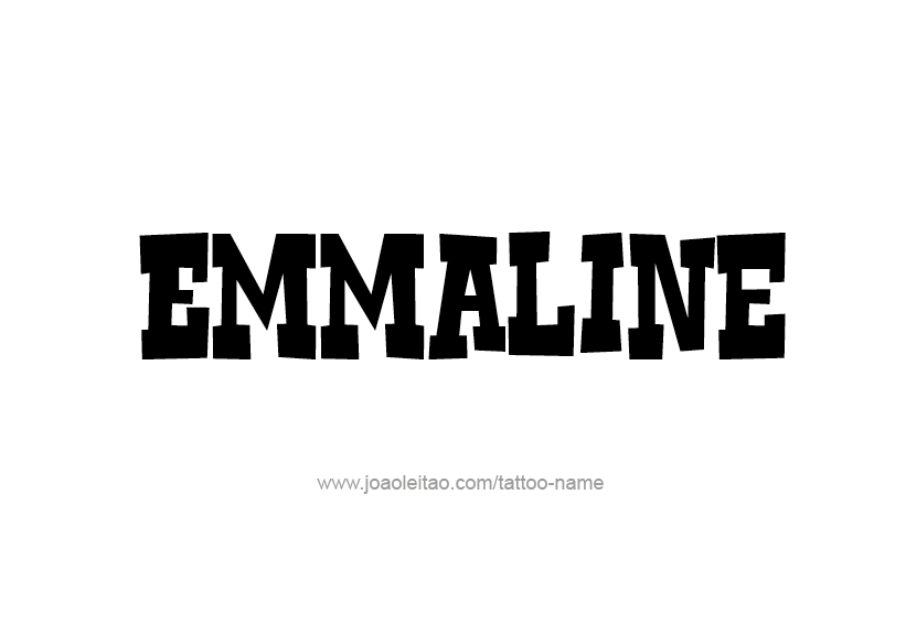 Tattoo Design Name Emmaline   