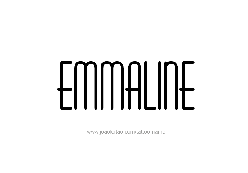 Tattoo Design Name Emmaline   