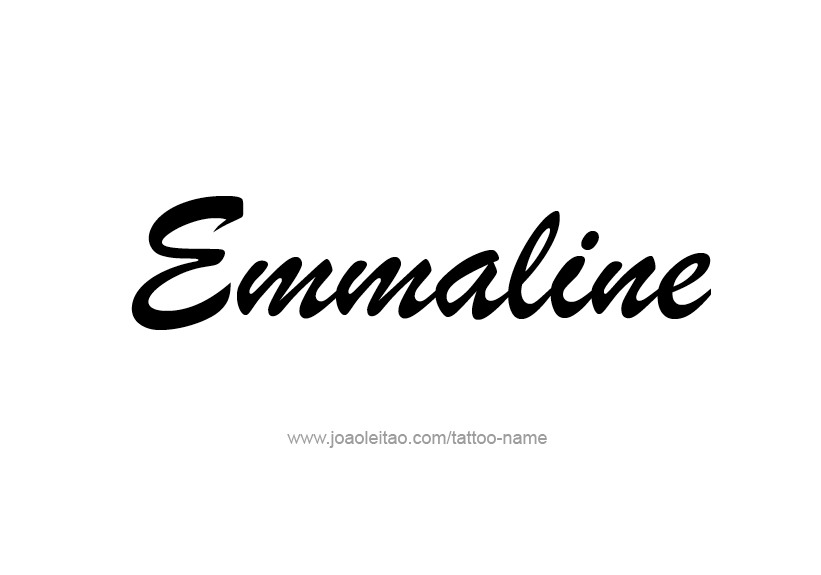 Tattoo Design Name Emmaline   