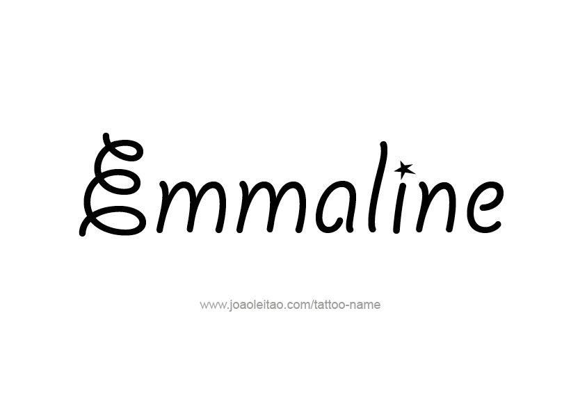 Tattoo Design Name Emmaline   