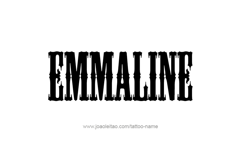 Tattoo Design Name Emmaline   