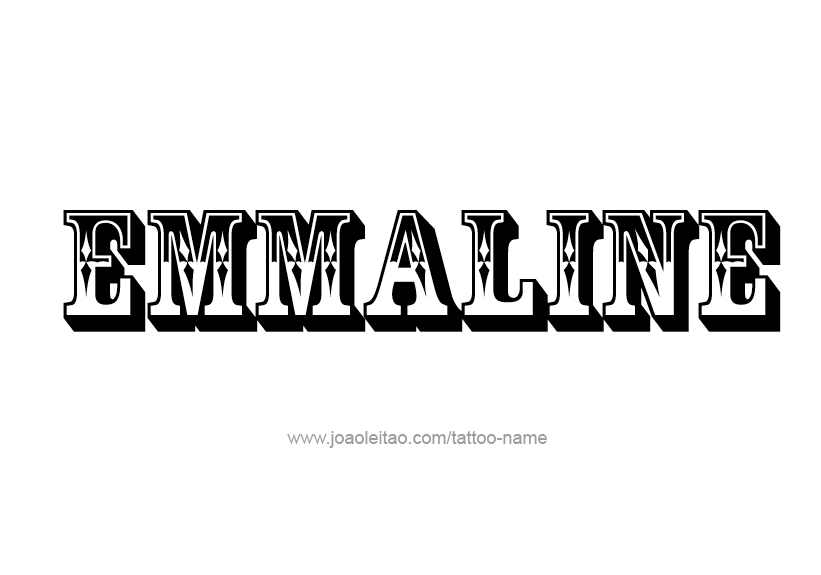 Tattoo Design Name Emmaline   