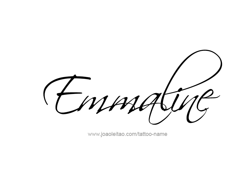 Tattoo Design Name Emmaline   