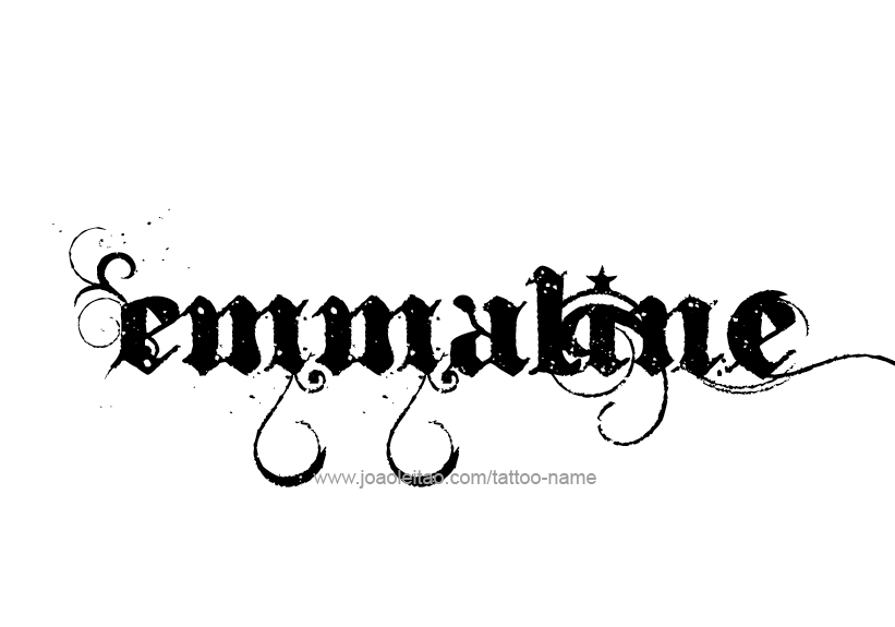 Tattoo Design Name Emmaline   