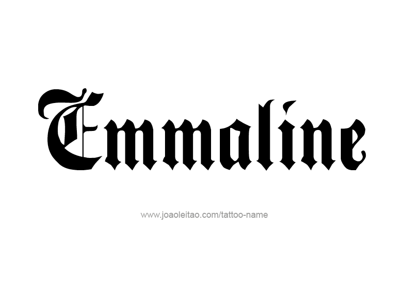 Tattoo Design Name Emmaline   