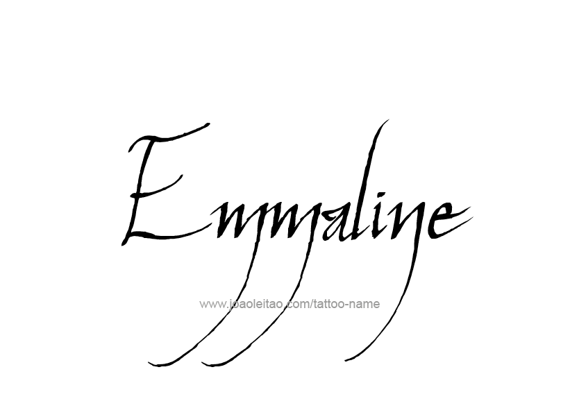 Tattoo Design Name Emmaline   