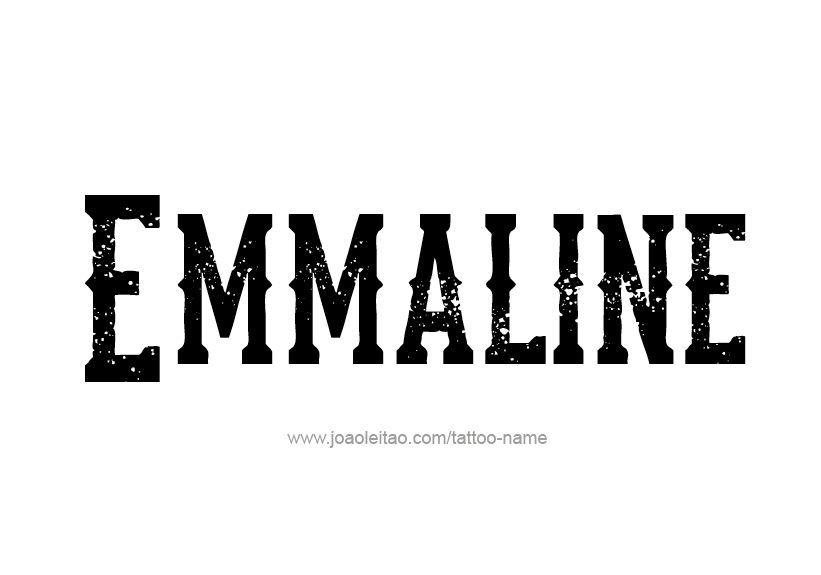 Tattoo Design Name Emmaline   