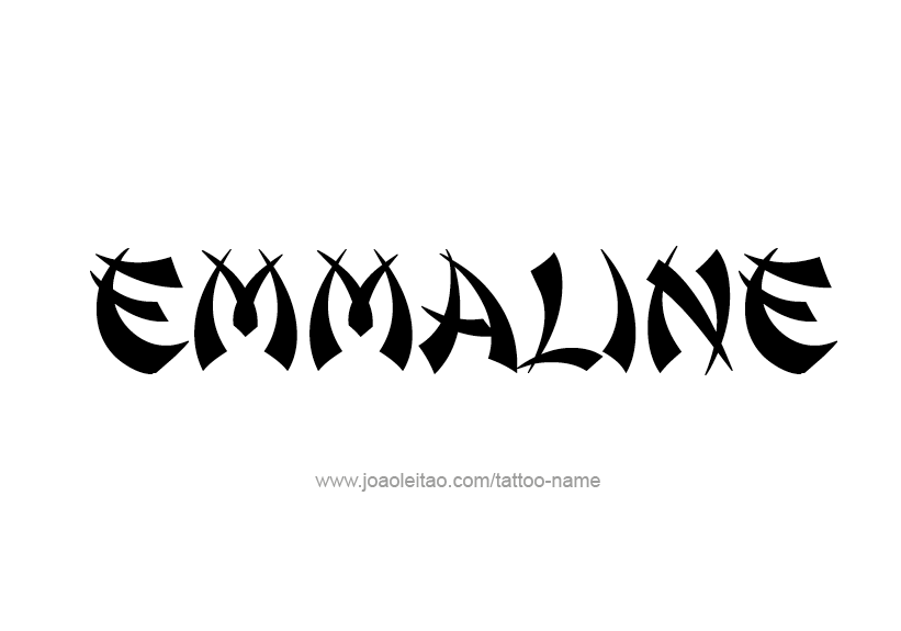 Tattoo Design Name Emmaline   