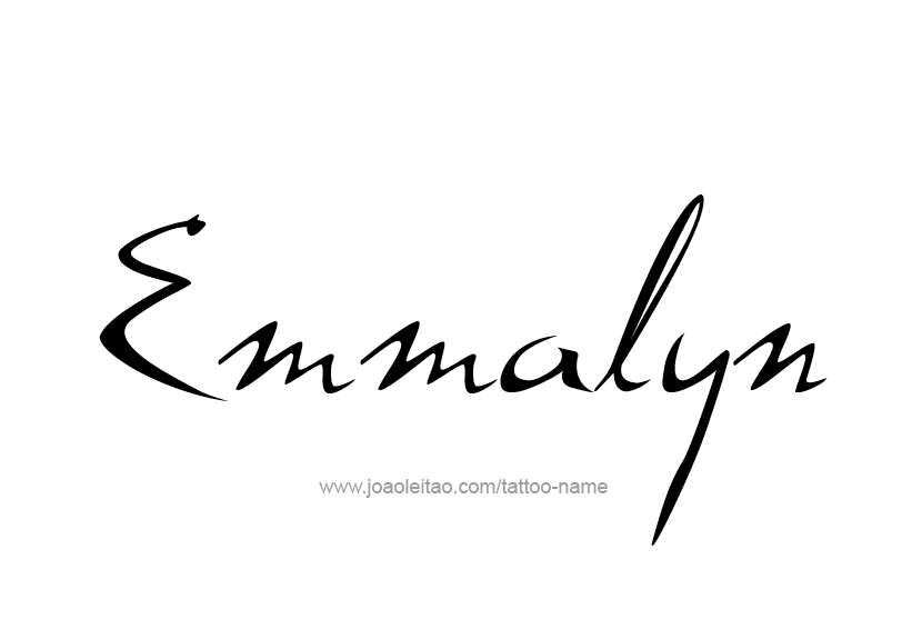 Tattoo Design Name Emmalyn   