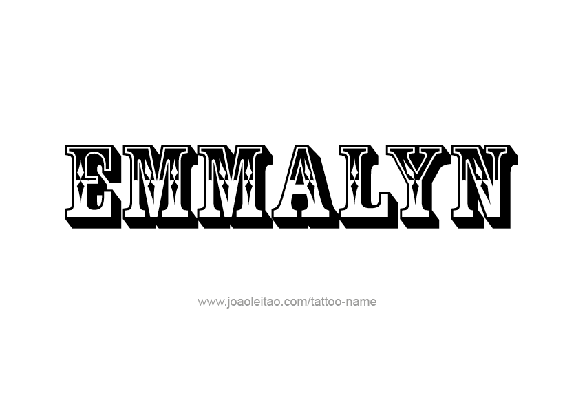 Tattoo Design Name Emmalyn   