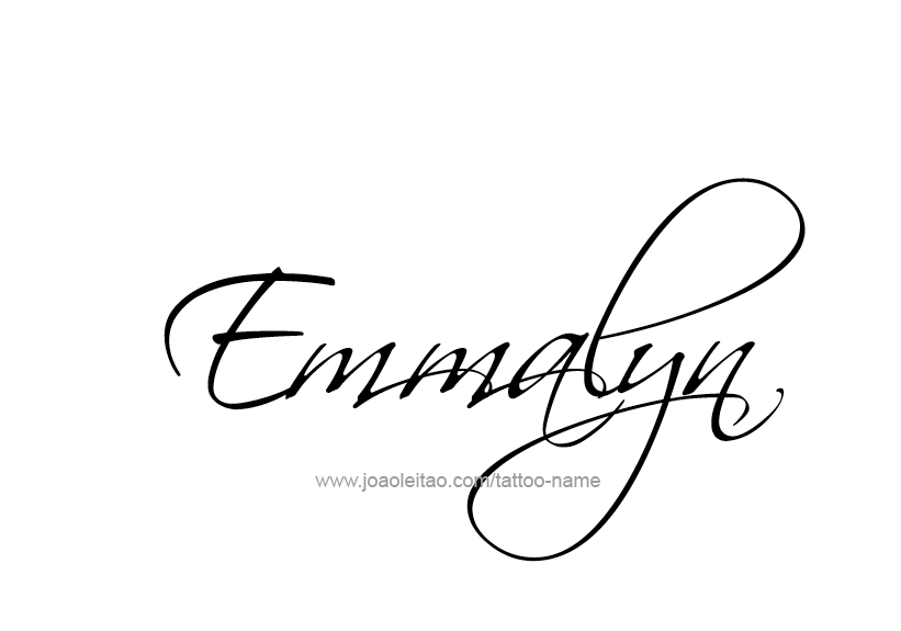 Tattoo Design Name Emmalyn   