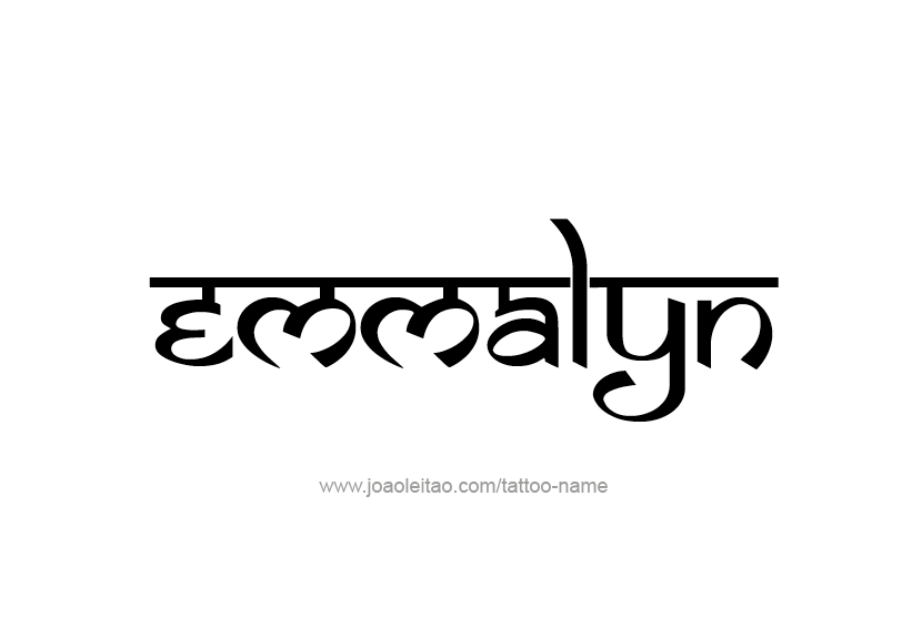 Tattoo Design Name Emmalyn   