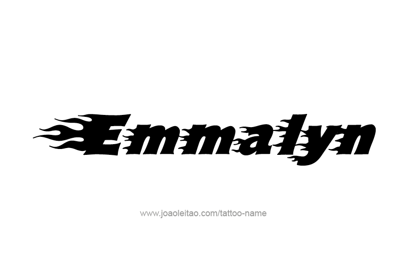 Tattoo Design Name Emmalyn   