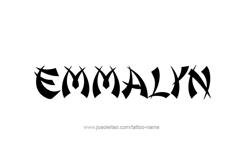 Tattoo Design Name Emmalyn   