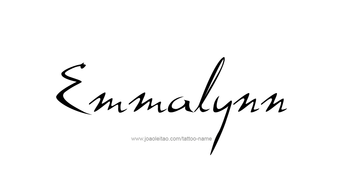 Tattoo Design Name Emmalynn   