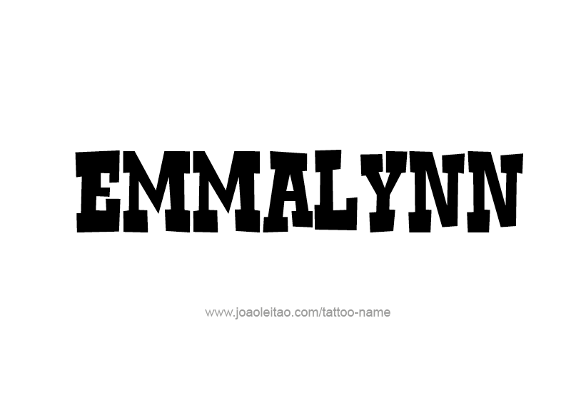 Tattoo Design Name Emmalynn   