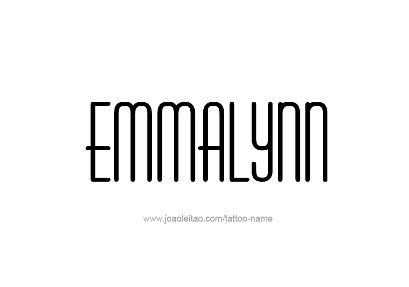 Tattoo Design Name Emmalynn   