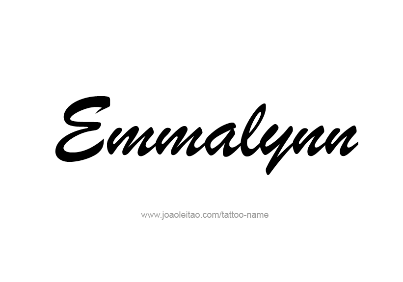 Tattoo Design Name Emmalynn   