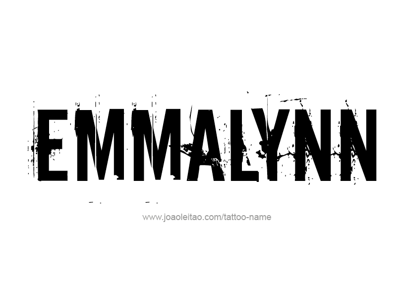 Tattoo Design Name Emmalynn   