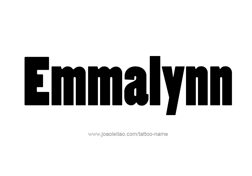 Tattoo Design Name Emmalynn   