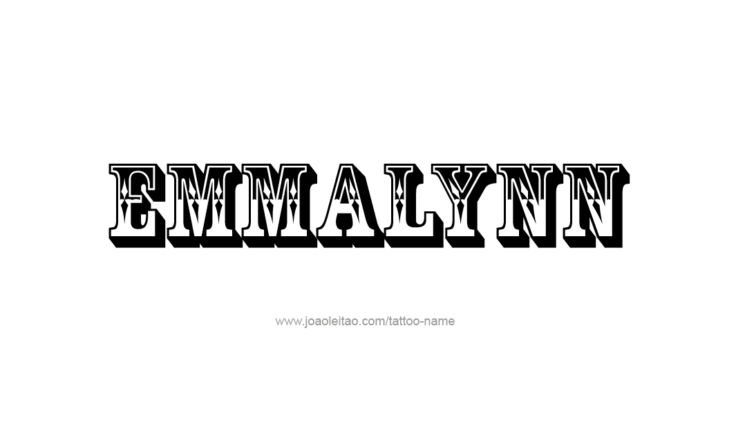 Tattoo Design Name Emmalynn   