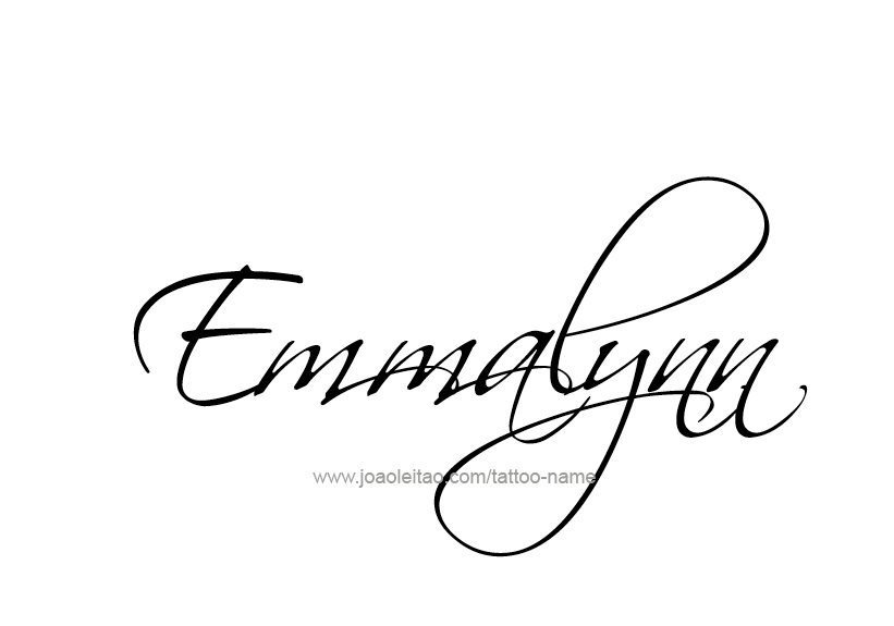 Tattoo Design Name Emmalynn   