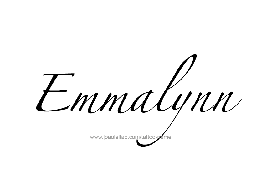 Tattoo Design Name Emmalynn   