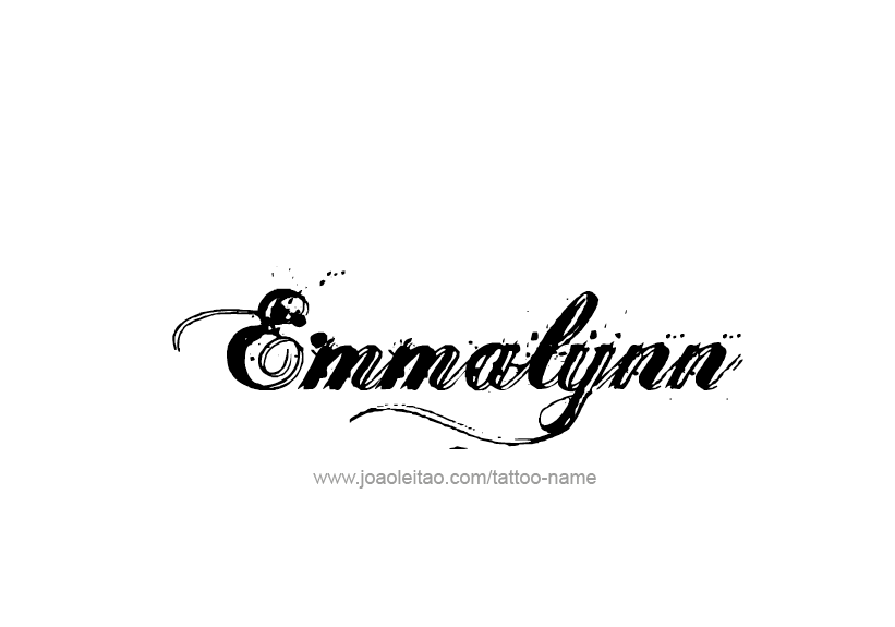 Tattoo Design Name Emmalynn   