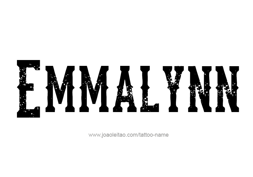 Tattoo Design Name Emmalynn   