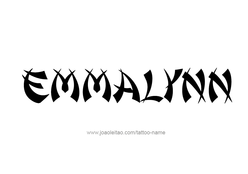 Tattoo Design Name Emmalynn   