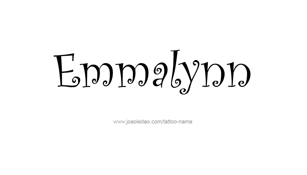 Tattoo Design Name Emmalynn   