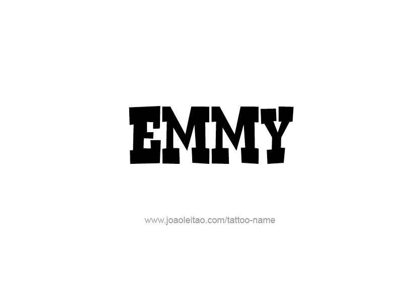 Tattoo Design Name Emmy   