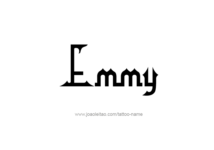 Tattoo Design Name Emmy   