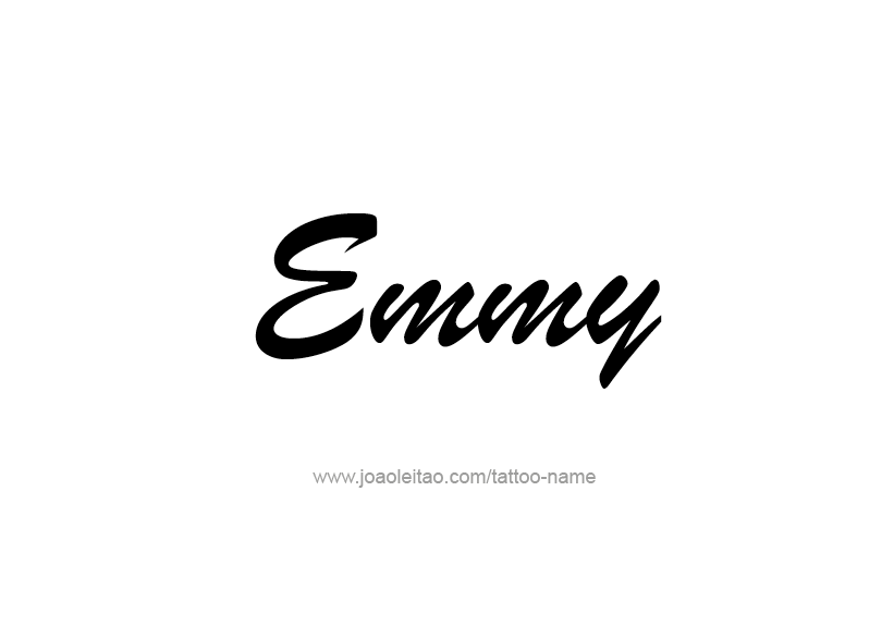 Tattoo Design Name Emmy   