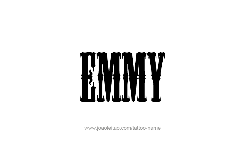 Tattoo Design Name Emmy   