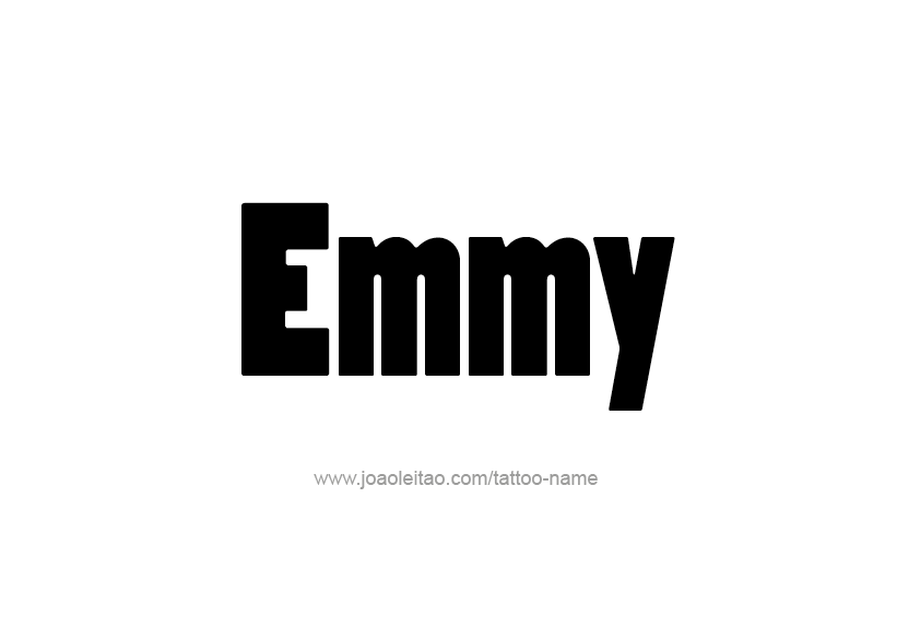 Tattoo Design Name Emmy   