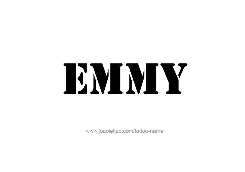 Tattoo Design Name Emmy   