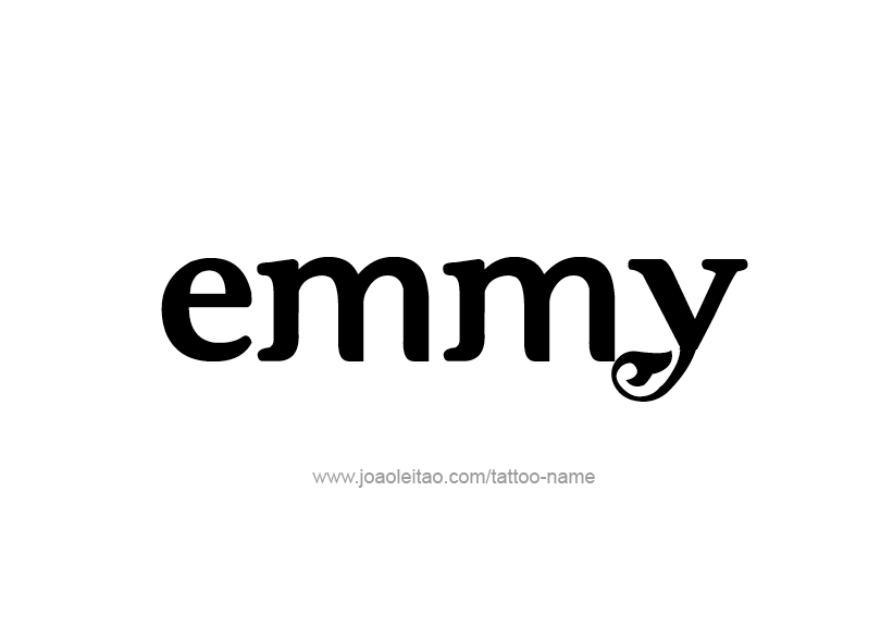 Tattoo Design Name Emmy   