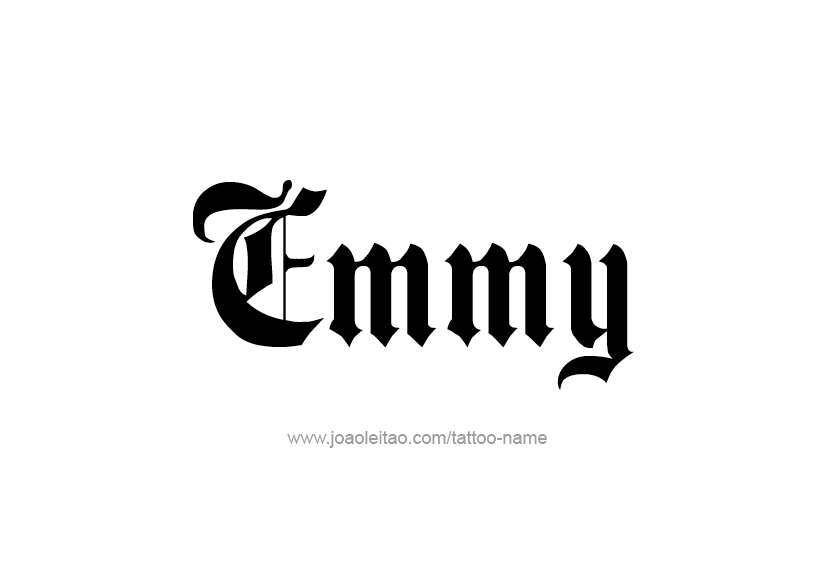 Tattoo Design Name Emmy   