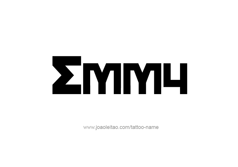 Tattoo Design Name Emmy   