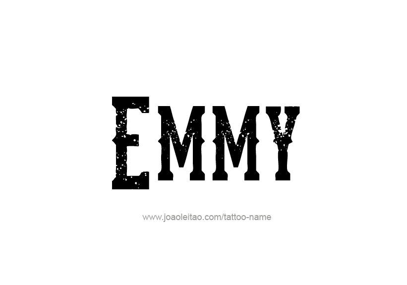 Tattoo Design Name Emmy   