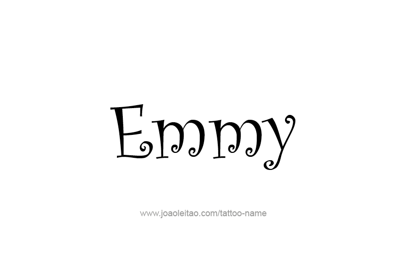 Tattoo Design Name Emmy   