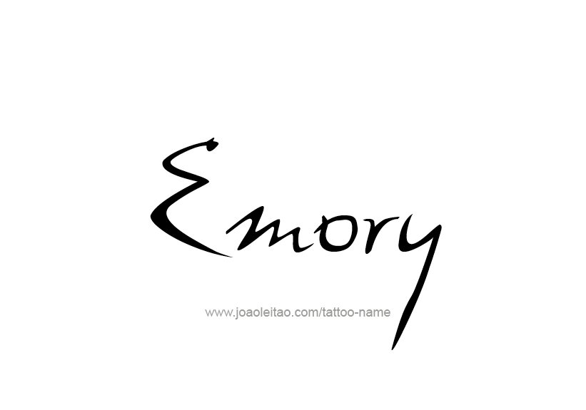 Tattoo Design Name Emory   