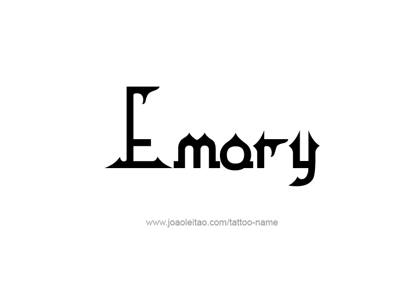 Tattoo Design Name Emory   